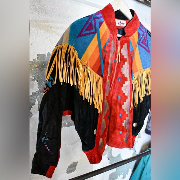 Vintage Char Leather and Wool Jacket - Picture 3 of 9